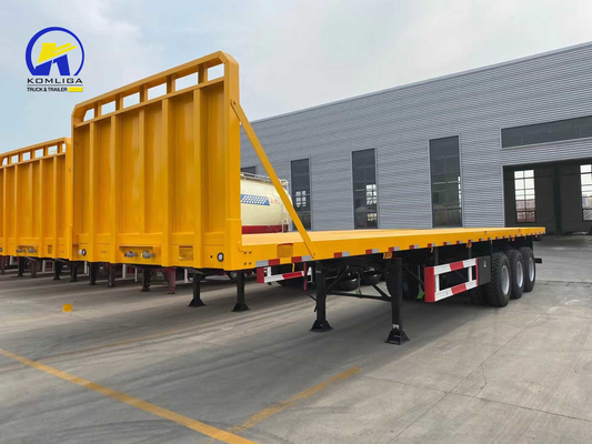 7000-8000 mm Base delle ruote Pesante 13 t Fuwa 30-100 t semirimorchio piatto per il beneficio