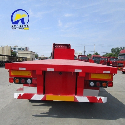 7000-8000 mm Base delle ruote Pesante 13 t Fuwa 30-100 t semirimorchio piatto per il beneficio