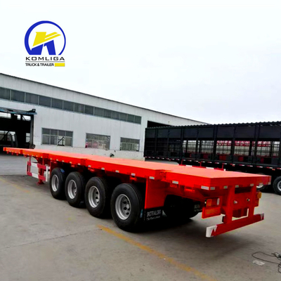 7000-8000 mm Base delle ruote Pesante 13 t Fuwa 30-100 t semirimorchio piatto per il beneficio
