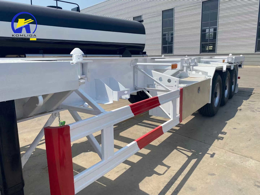 Trailers a piattapiano usato Trailers a scheletro per container 1820mm battistrada e valvola Wabco