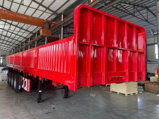 Jost due velocità sportiva gamba 3 asse 40 tonnellate 60 tonnellate Semi rimorchio laterale 13000x2500x3900mm