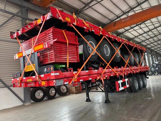 Jost due velocità sportiva gamba 3 asse 40 tonnellate 60 tonnellate Semi rimorchio laterale 13000x2500x3900mm