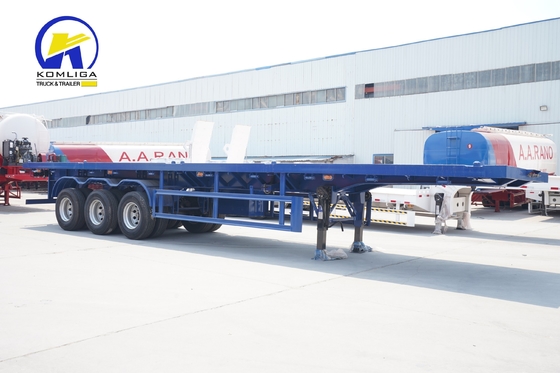 40ft 40 tonnellate telaio scheletrico camion container rimorchio piatto con elevata capacità di carico