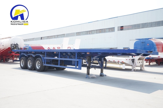 40ft 40 tonnellate telaio scheletrico camion container rimorchio piatto con elevata capacità di carico