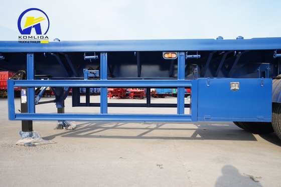 40ft 40 tonnellate telaio scheletrico camion container rimorchio piatto con elevata capacità di carico