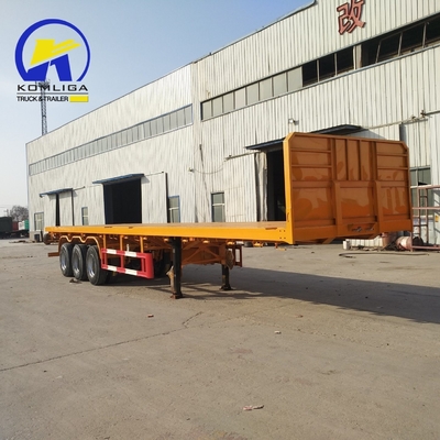 Semi-remorchi 45FT 3 assi 4 assi piatto per il trasporto di container Certificazione GCC