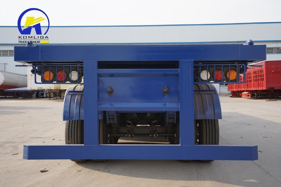 3 assi 40 piedi piattaforma a piattaforma pesante semi-camion rimorchi con Jost 3,5 pollici King Pin