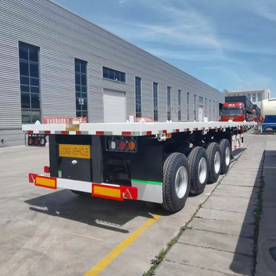 3 assi 40ft 48ft rimorchio a piatta tela con scatola utensili 1m * 0,5m * 0,5m ISO9001 certificato