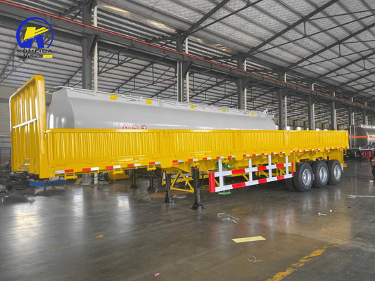 3 assi 60 tonnellate di recinzione di carico Semi-remolchio a parete laterale per il trasporto di carichi pesanti