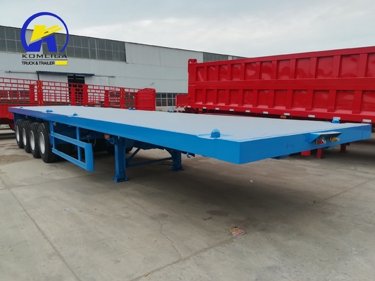 40 tonnellate 60 tonnellate 3/4 assi piattaforma di trasporto di container da 40 piedi semirimorchio a piatto con luce LED