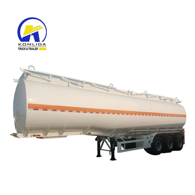 3 assi 60 tonnellate di acciaio carbonio Fuel Tanker rimorchio con maniglia manuale e battistrada 1820 mm