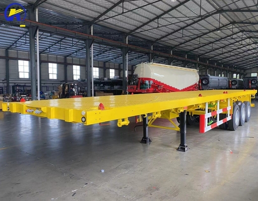 Wabco Valve Tri-Axle 40FT 20FT Contenitore a piatta tela 60 tonnellate Camion a piatta tela Veicolo rimorchio