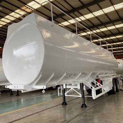 45000 litri Capacità piatta Cisterna di carburante rimorchio Base delle ruote 7000-8000 mm per Sal