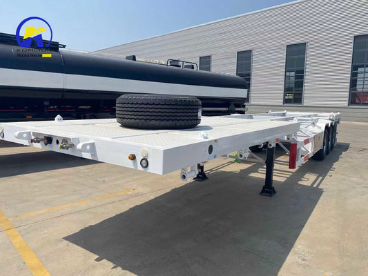 3 assi 48 FT Semi-remorco a schiera piatta Semi-remorco contenitore richiesta personalizzata