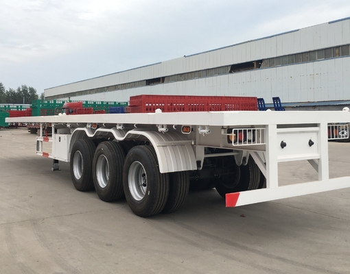 40ft 20ft Trackor Head Flatbed Container Semi-trailer con base delle ruote di 7000-8000mm