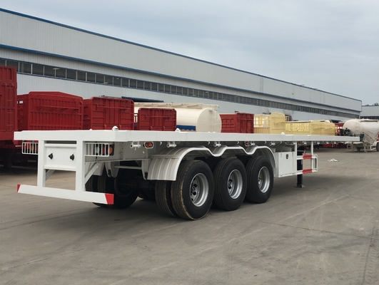 40ft 20ft Trackor Head Flatbed Container Semi-trailer con base delle ruote di 7000-8000mm