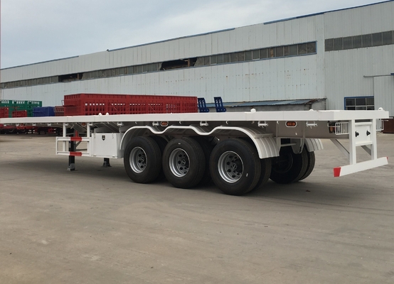 40ft 20ft Trackor Head Flatbed Container Semi-trailer con base delle ruote di 7000-8000mm