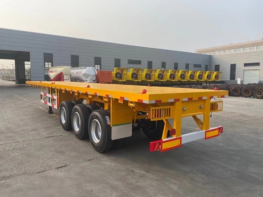 3 assi 20FT 40FT Tanzania Used Flatbed Trailer con King Pin Jost 2.0 o 3,5 pollici