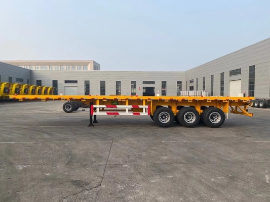 3 assi 20FT 40FT Tanzania Used Flatbed Trailer con King Pin Jost 2.0 o 3,5 pollici
