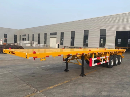 3 assi 20FT 40FT Tanzania Used Flatbed Trailer con King Pin Jost 2.0 o 3,5 pollici