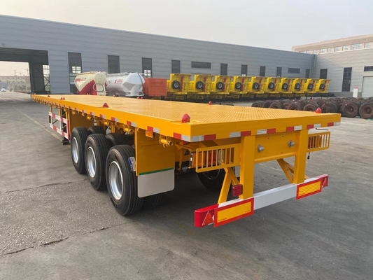 3 assi 20FT 40FT Tanzania Used Flatbed Trailer con King Pin Jost 2.0 o 3,5 pollici
