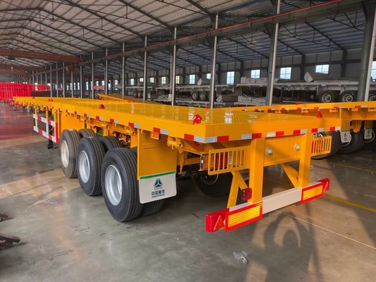 3 assi 20FT 40FT Tanzania Used Flatbed Trailer con King Pin Jost 2.0 o 3,5 pollici