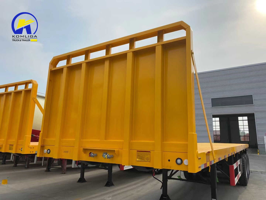 3 assi 25 tonnellate Sinotruk semirimorchio a letto piatto con serratura contenitore richiesta personalizzata
