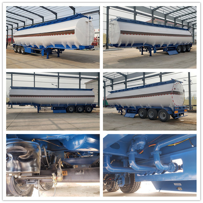 Tri-Axle 45000 litri Diesel Oil Fuel Tanker Semi-trailer con 7000-8000 mm di base delle ruote