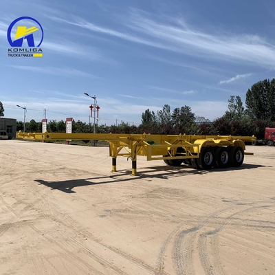 Semi-remorco a tre assi diretto da 40 tonnellate e 40 piedi con traccia laterale in acciaio a 16 mm