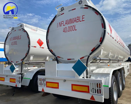 Concertificato GCC 3 asse 40 metri cubi di alluminio petrolio serbatoio di carburante rimorchio per le esigenze africane