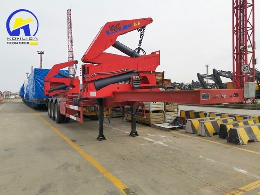 Autocaricatore 20ft 40ft Container laterale caricatore con 12 unità numero pneumatico semirimorchio