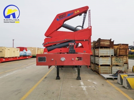 Autocaricatore 20ft 40ft Container laterale caricatore con 12 unità numero pneumatico semirimorchio