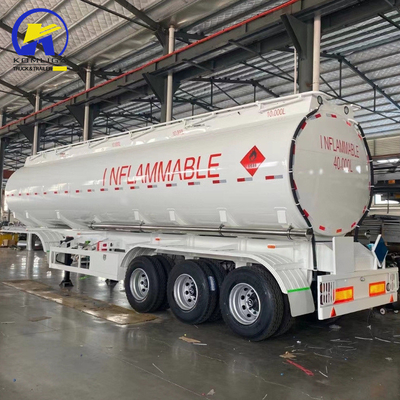 2/3 Asse Serbatoio di combustibile a olio pesante Semi-remorco per trattori e camion di alluminio