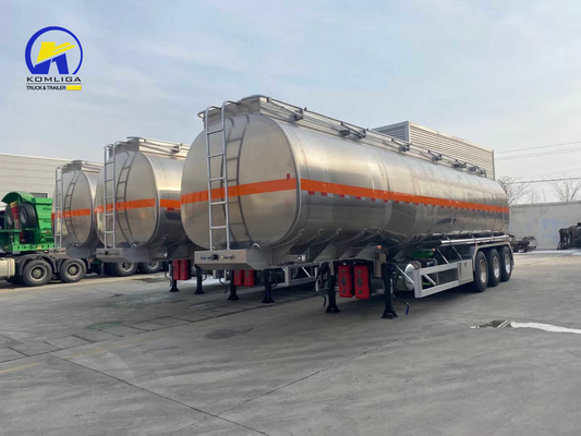 3 assi 4 assi Fuel Tanker Semi-trailer per il trasporto di petrolio Bogie Suspension Design