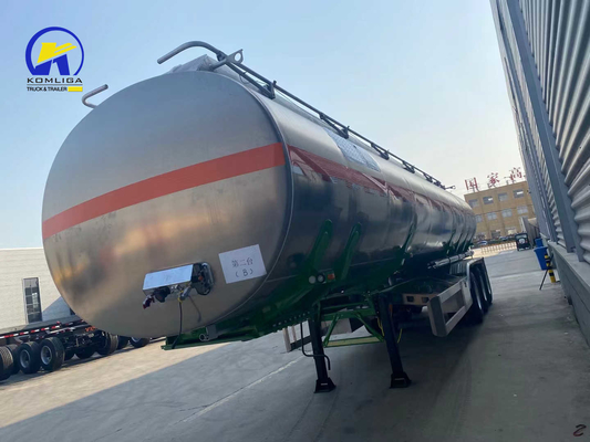 3 assi 4 assi Fuel Tanker Semi-trailer per il trasporto di petrolio Bogie Suspension Design