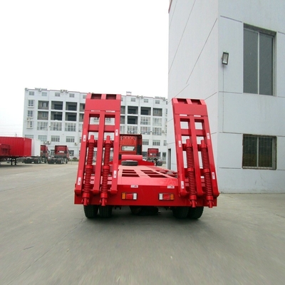 Lowboy Low Bed 2 linee 4 assi Lowbed Trailer con due pezzi 4 kg estintore
