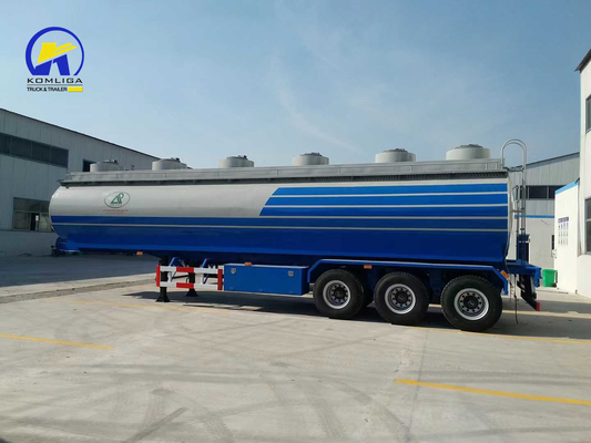 Richiesta su misura Serbatoio di carburante Bianco e Blu Semi rimorchio con battistrada di 1820 mm