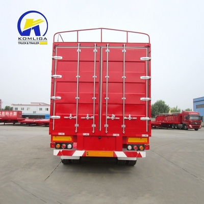 3 assi Flatbed Fence Cargo Truck Trailer per carichi pesanti e capacità di carico da 30 a 100 t