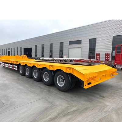 Letto di bassa altezza 40ft 60tons Lowboy Rampe rimorchio con ABS sistema di frenatura antiblocco