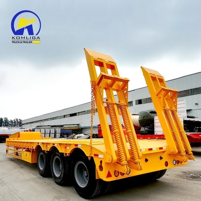 Trailers a letto basso multiasse ad alta capacità di carico con rampa e base delle ruote da 7000-8000 mm