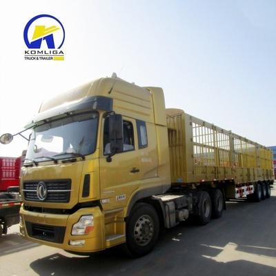 13000x2500x3900 mm rimorchio a tre assi chiuso con parete laterale e certificazione GCC