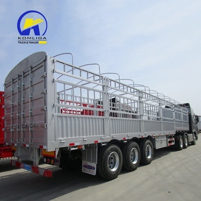 13000x2500x3900 mm rimorchio a tre assi chiuso con parete laterale e certificazione GCC