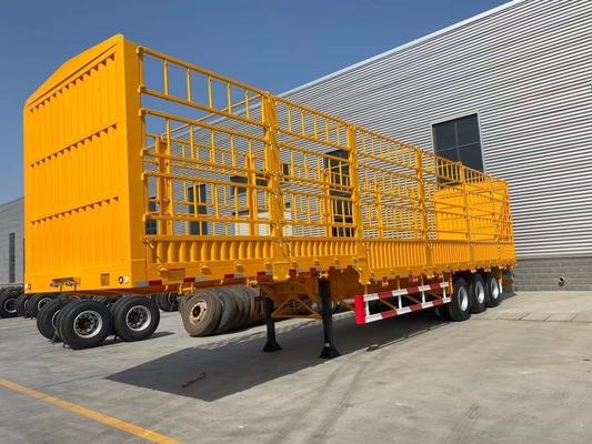 Semi-remorco a tre assi con 7000-8000 mm di base e capacità 40-60 tonnellate