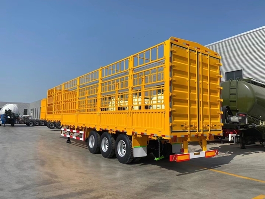 Semi-remorco a tre assi con 7000-8000 mm di base e capacità 40-60 tonnellate