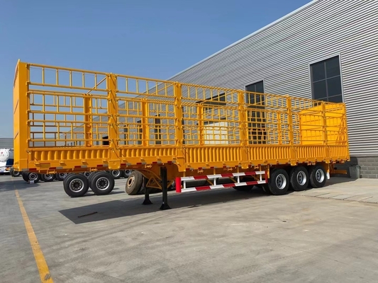 Semi-remorco a tre assi con 7000-8000 mm di base e capacità 40-60 tonnellate