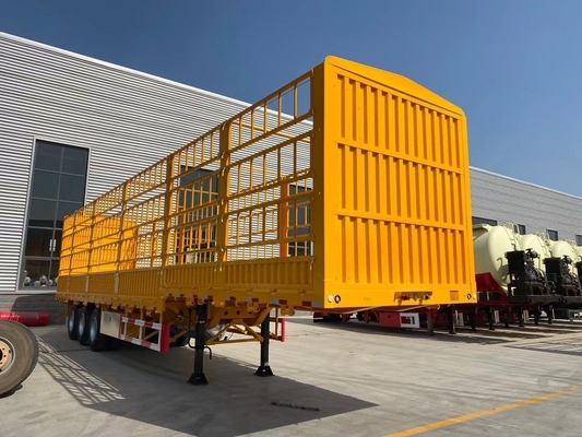 Semi-remorco a tre assi con 7000-8000 mm di base e capacità 40-60 tonnellate