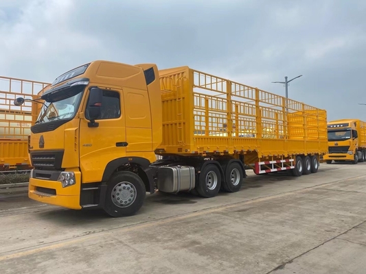 Semi-remorco a tre assi con 7000-8000 mm di base e capacità 40-60 tonnellate