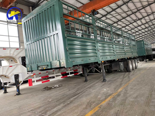 Certificazione GCC semirimorchio a letto piatto per il trasporto Fuwa 3 assi 30-100t Recinzione