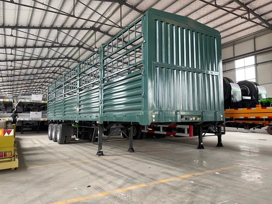 6X4 Fence Semi-Trailer con 1820mm Tread and Jost 2.0 o 3.5 Inch King Pin