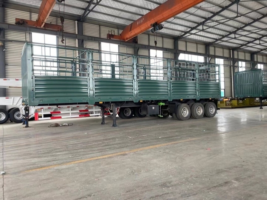 6X4 Fence Semi-Trailer con 1820mm Tread and Jost 2.0 o 3.5 Inch King Pin